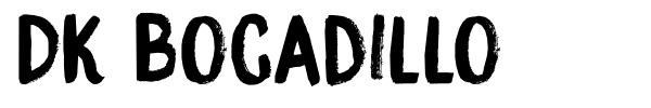 DK Bocadillo font preview